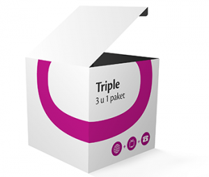 Triple paket | Internet + telefon + televizija